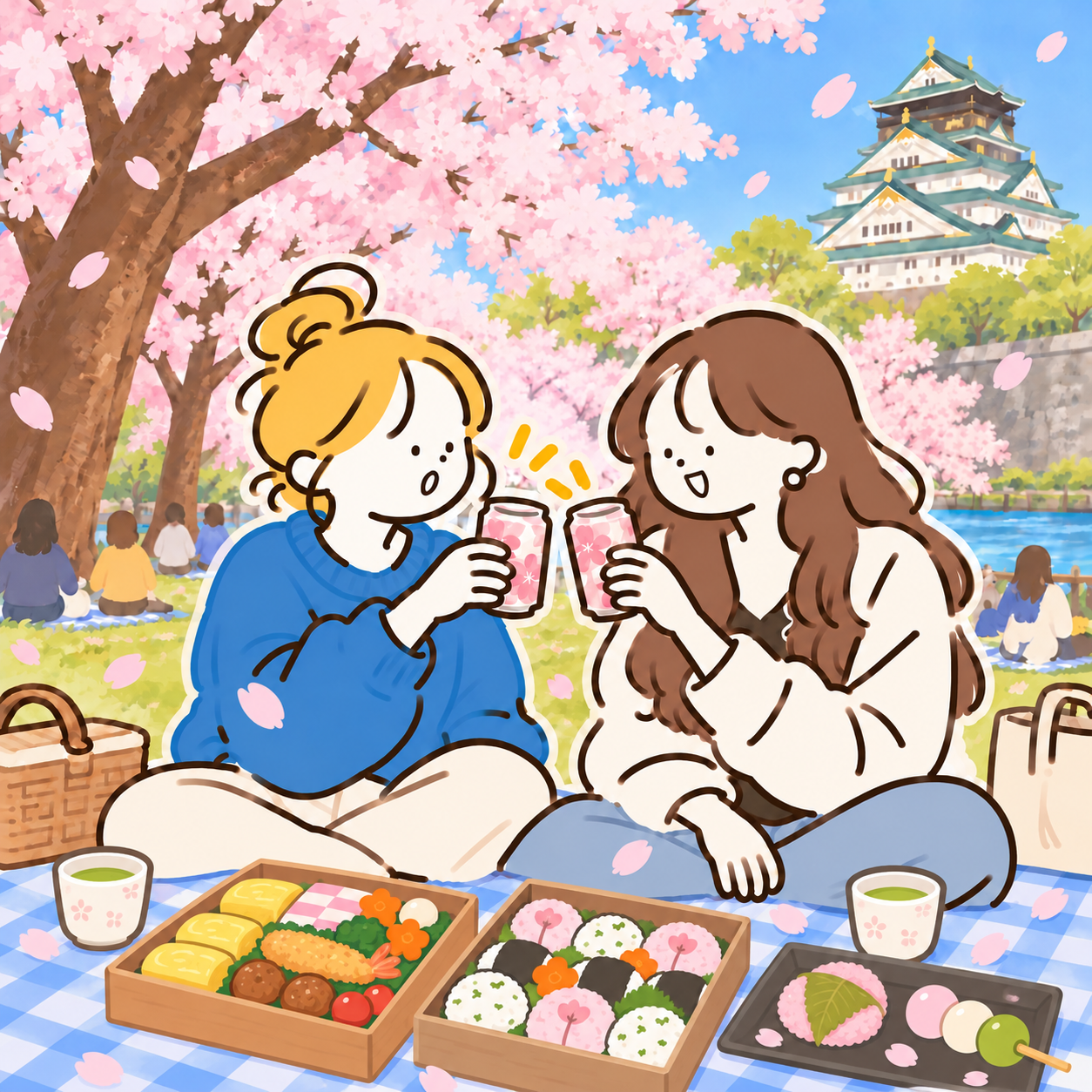 Illustration of a seasonal Japanese experience