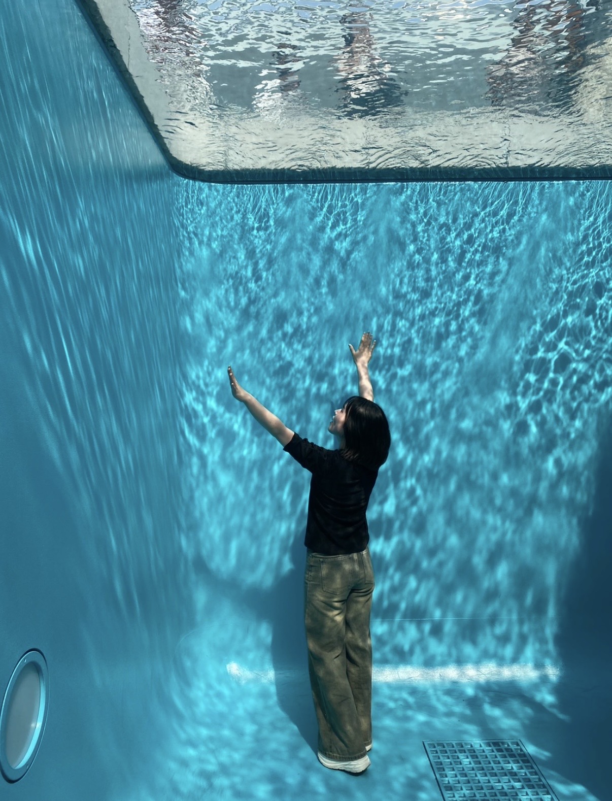 Rio inside The Swimming Pool installation in Kanazawa